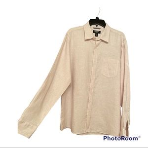 Trim fit Solid Linen Botton Down shirt Nordstrom